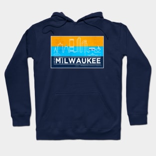 MKE Flag & City Skyline • Milwaukee, WI Hoodie